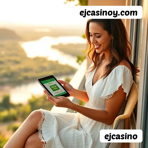 Aplicativo móvel ejcasino para iOS e Android